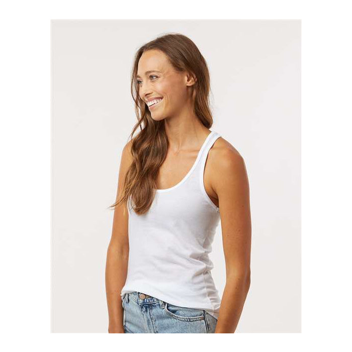 Camisole femme dos nageur (nsp08) - mélange de coton et polyester mince | 7 couleurs
