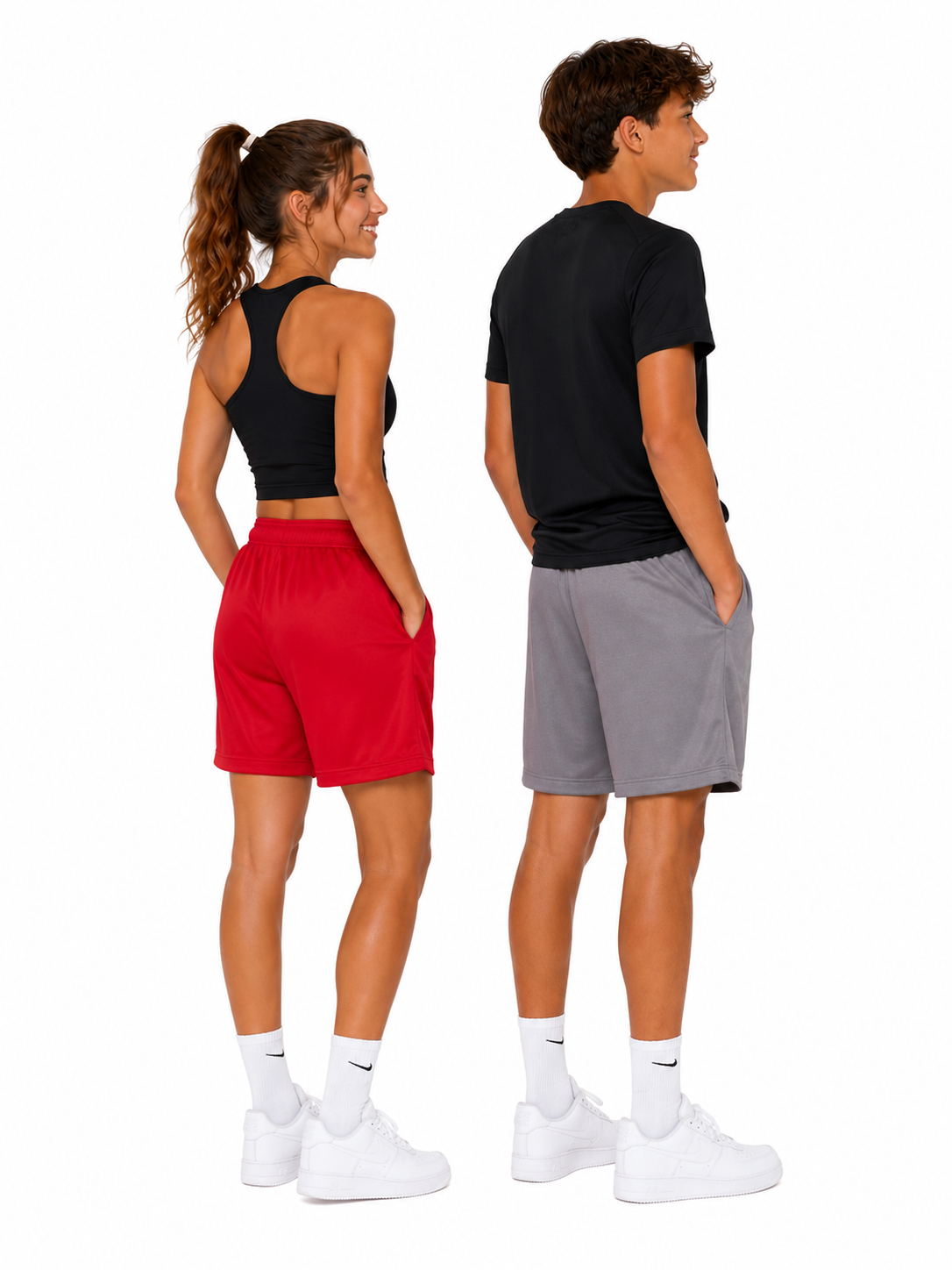 Short performance en polyester pour enfant unisexe (nsp16-S) | 5 couleurs