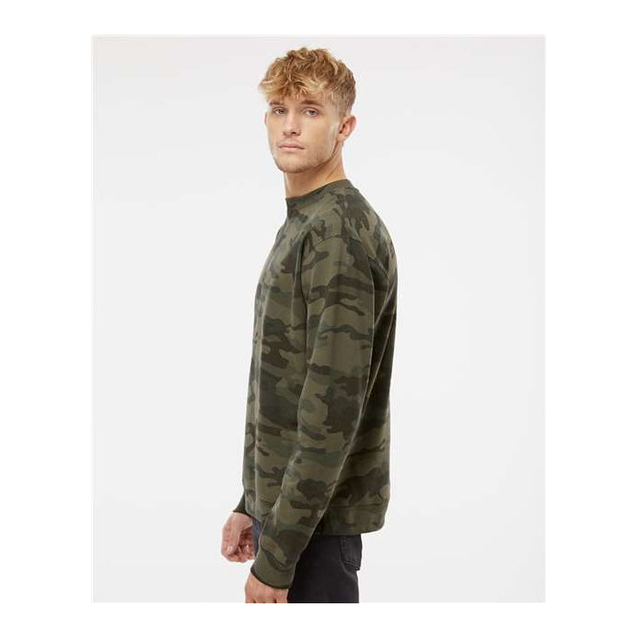 Crewneck Mi-Léger Motif Camouflage (nsp49) - 80% Coton 20% Polyester | 6 Tailles