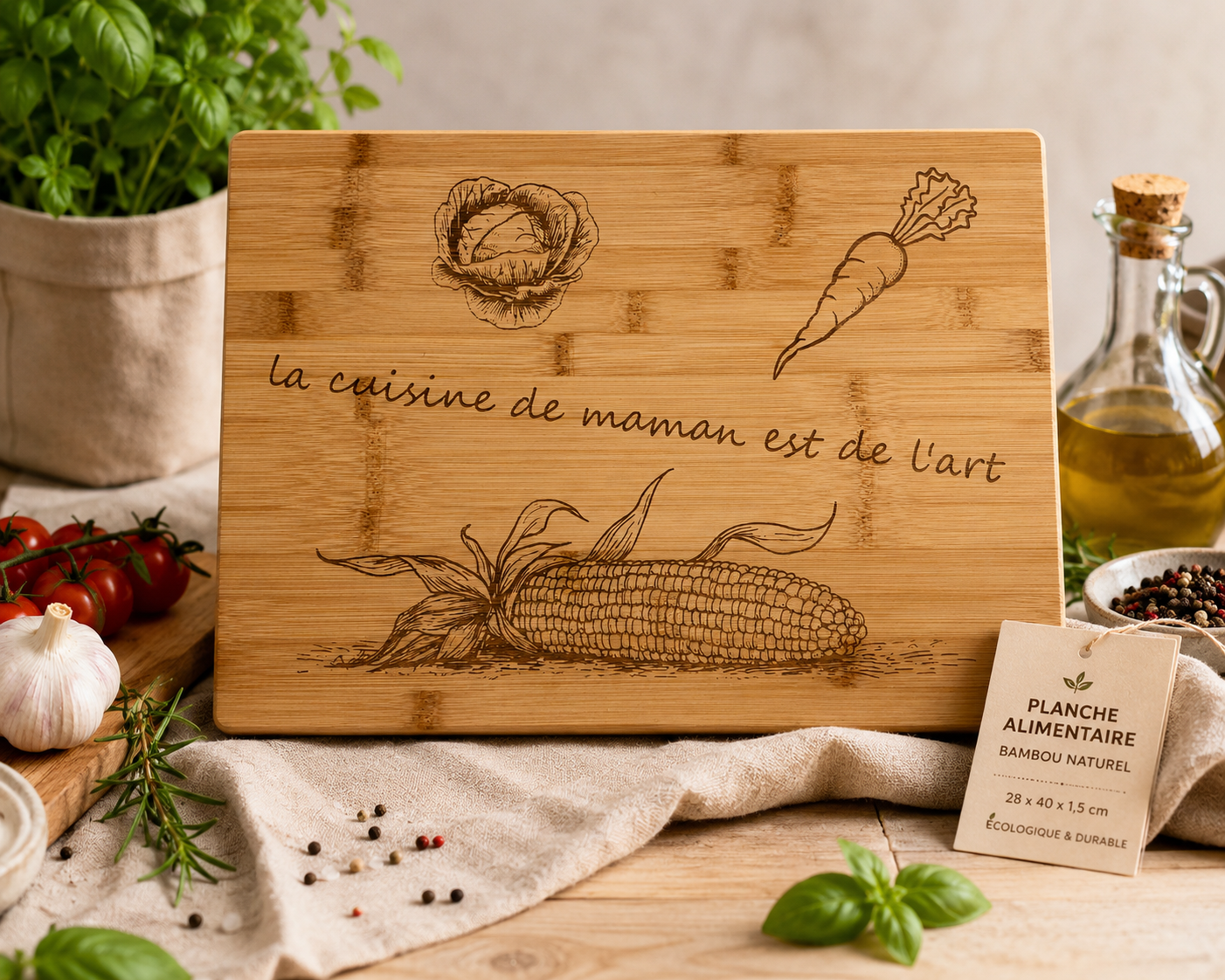 Grandes planches à découper en bois (nsp79)