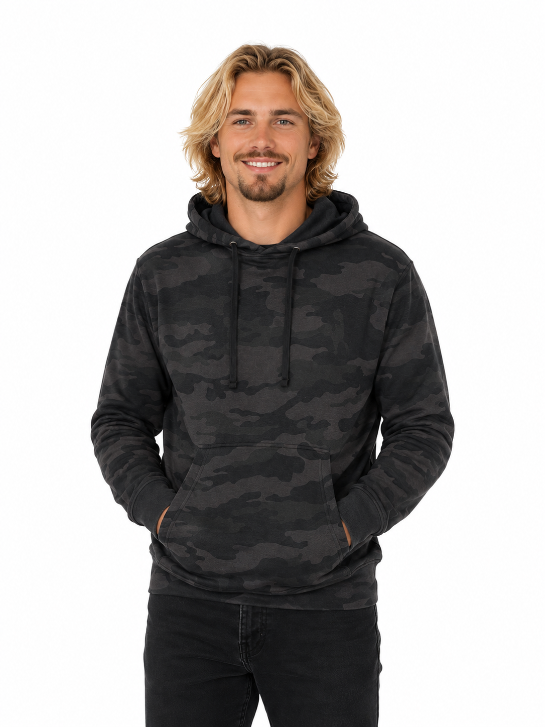 Hoodie Mi-Léger Style Chasse et Pêche (nsp50) - 80% Coton 20% Polyester | 7 Couleurs