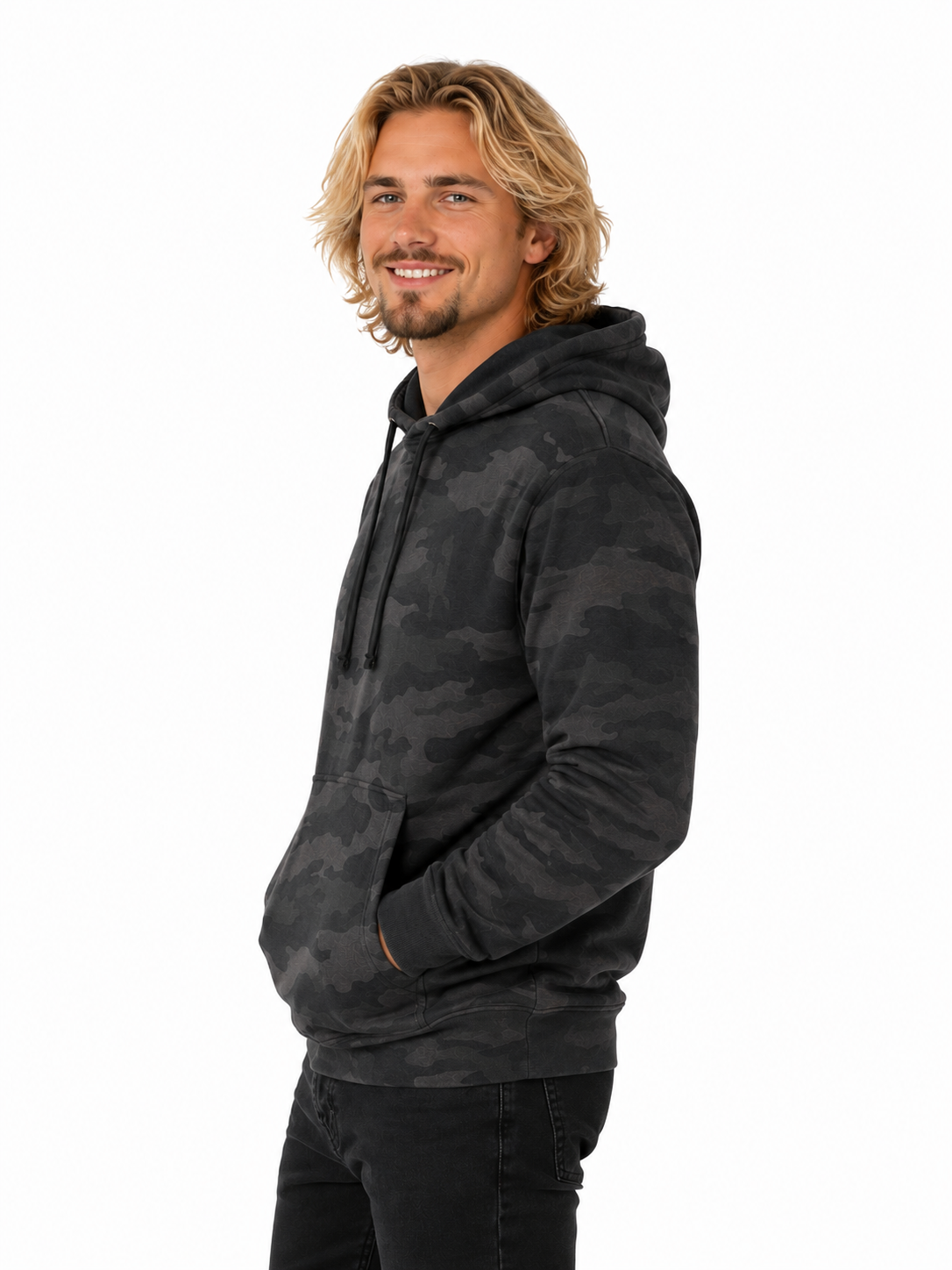 Hoodie Mi-Léger Style Chasse et Pêche (nsp50) - 80% Coton 20% Polyester | 7 Couleurs