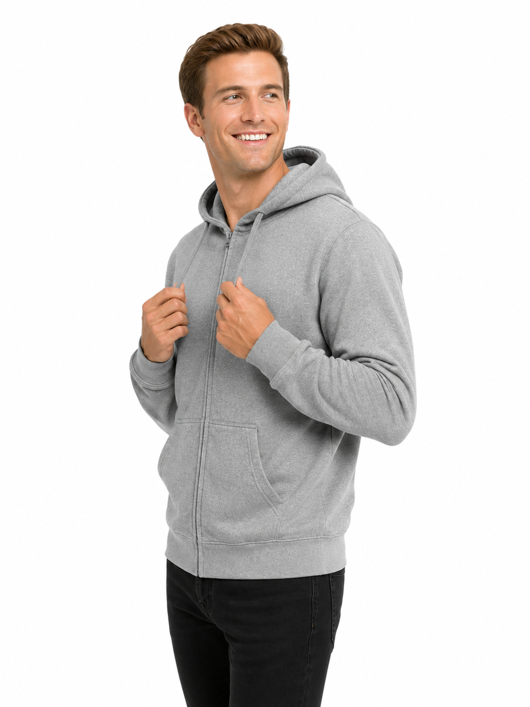 Hoodie Full Zip - 50% Coton et Polyester (nsp26) | 3 couleurs