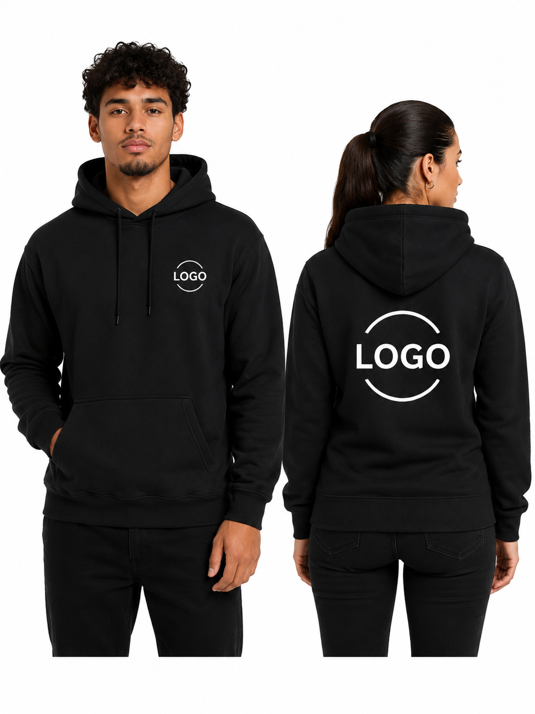 Hoodie 50/50 Coton/Polyester UNISEXE (nsp22-C) Combo