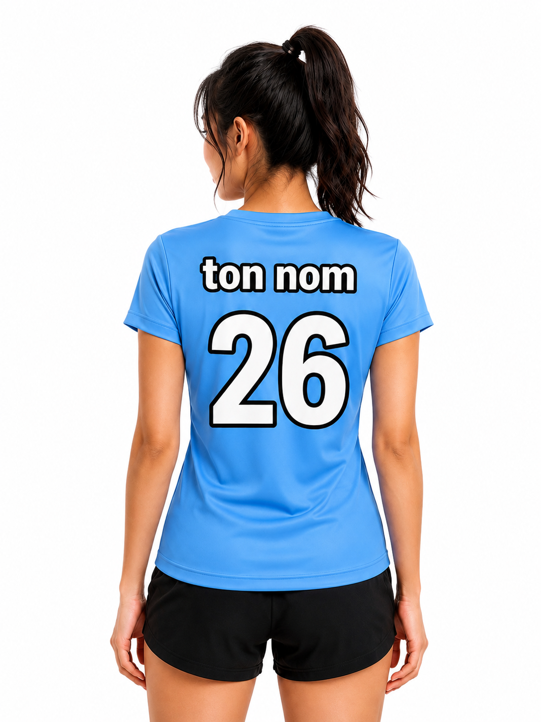 T-shirt Performance Femme Col en V (nsp36-S) - Évacuation Humidité & Protection UV | 18 Couleurs