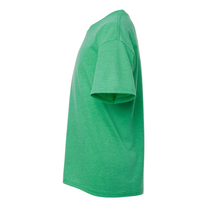 T-shirt enfant ultra doux en coton vert irlandais cendré