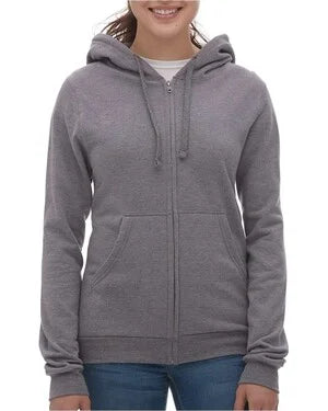 Hoodie Full Zip Premium Femme (nsp24) - 50% Coton Peigné et Polyester | 9 couleurs