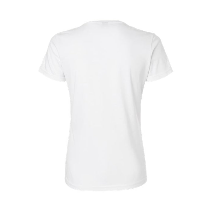 T-shirt femme col en V ultra doux coton blanc