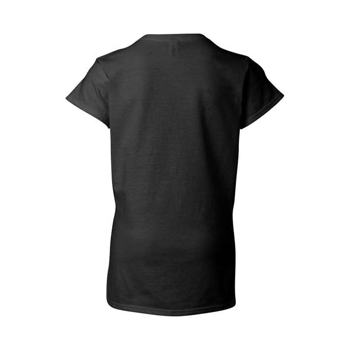 T-shirt femme col en V ultra doux coton noir