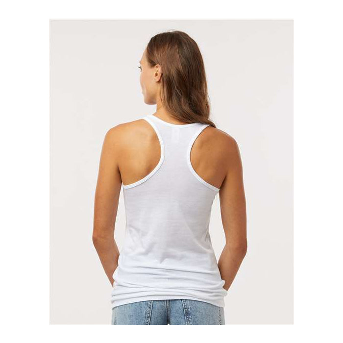 Camisole femme dos nageur (nsp08) - mélange de coton et polyester mince | 7 couleurs
