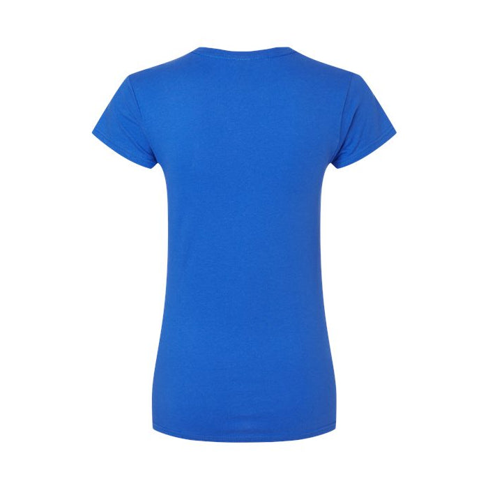 T-shirt femme ultra doux coton bleu royal