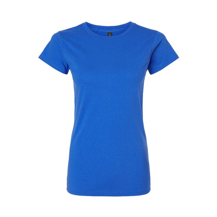 T-shirt femme ultra doux coton bleu royal