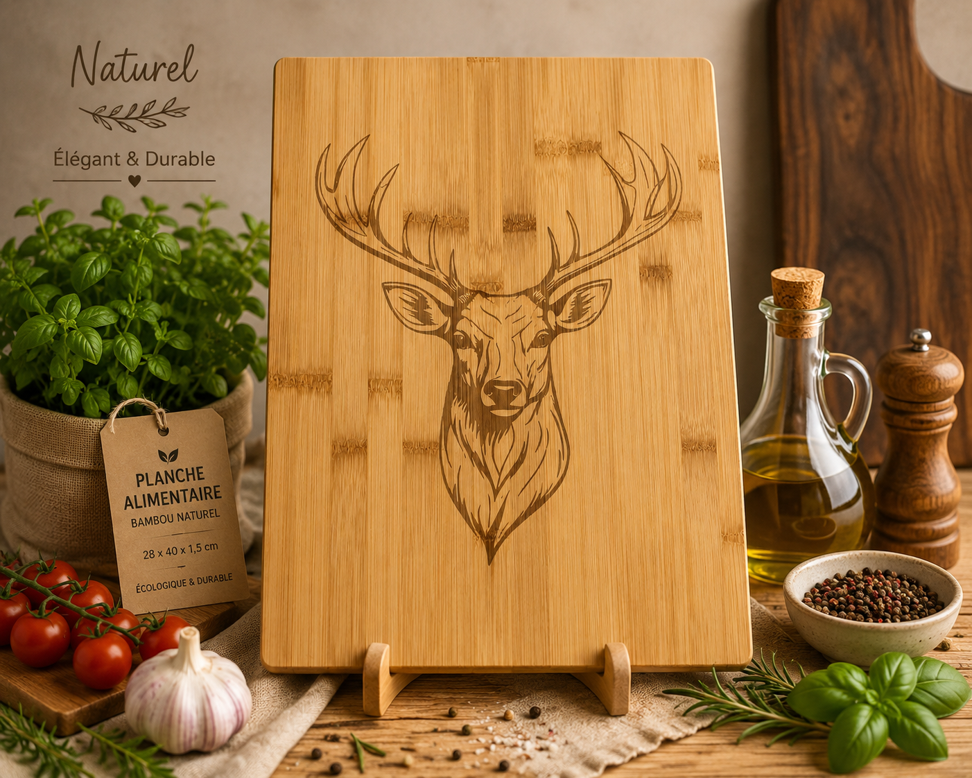 Grandes planches à découper en bois (nsp79)