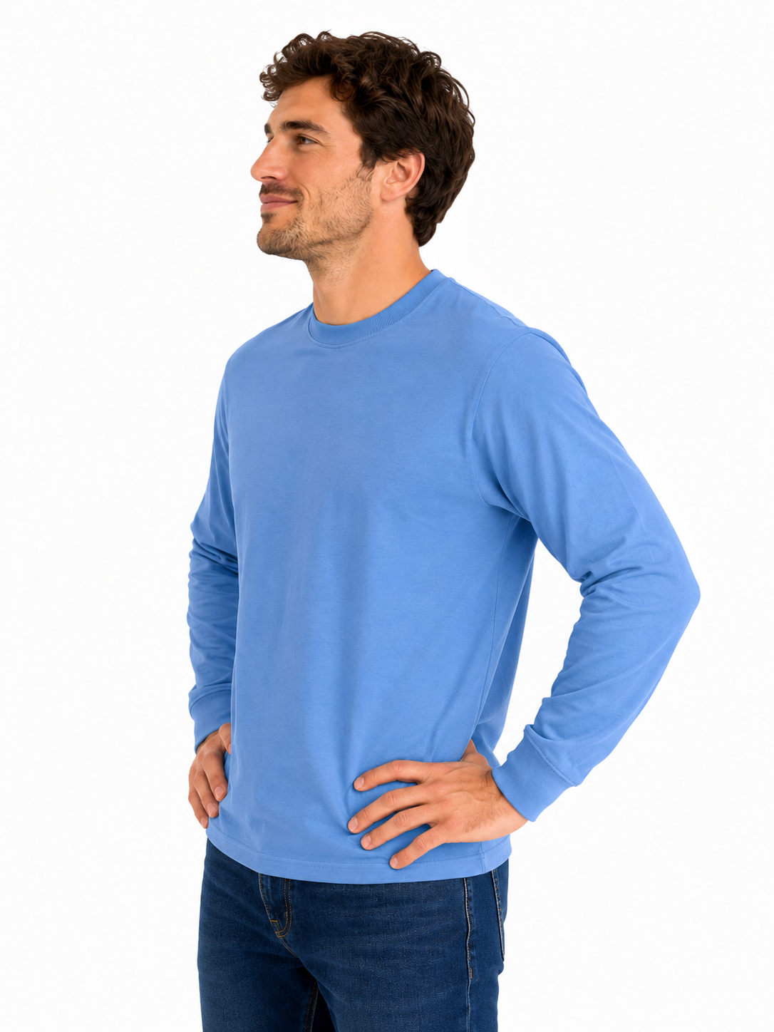T-shirt Manches Longues Coton 100% (nsp18) - Tissu Lourd 8,8 oz | 19 Couleurs