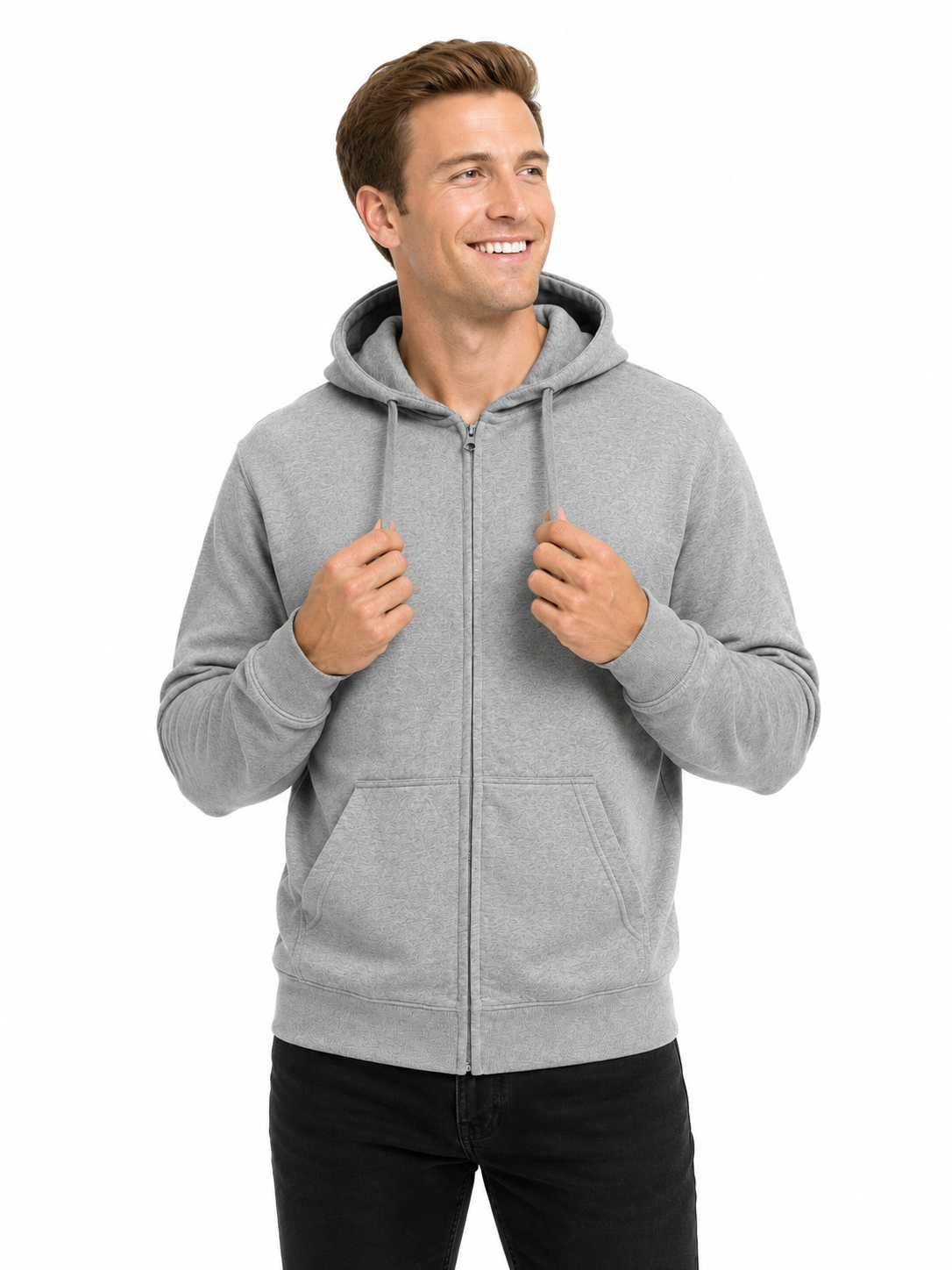 Hoodie Full Zip - 50% Coton et Polyester (nsp26) | 3 couleurs