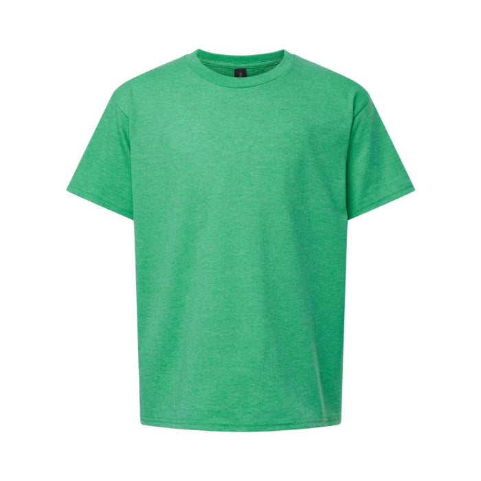 T-shirt enfant ultra doux en coton vert irlandais cendré