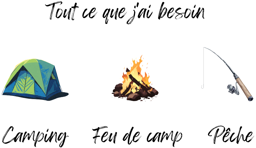 Autocollant Camping