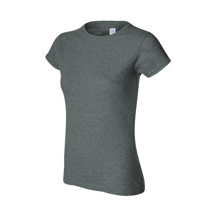 T-shirt femme ultra doux coton gris cendré foncé