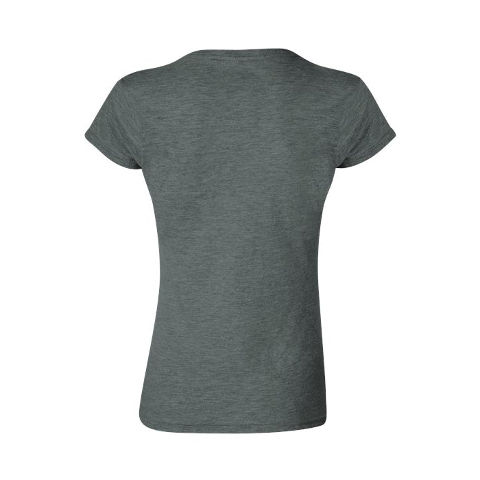 T-shirt femme ultra doux coton gris cendré foncé