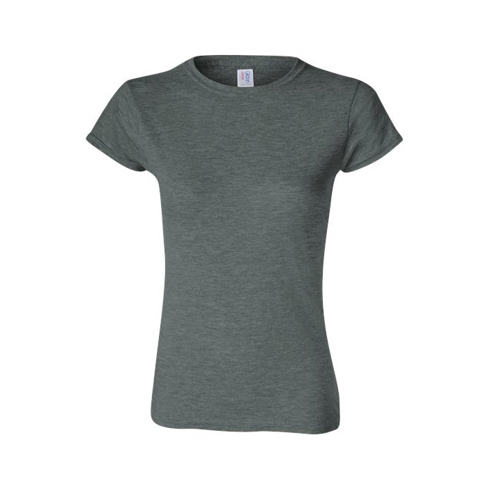 T-shirt femme ultra doux coton gris cendré foncé