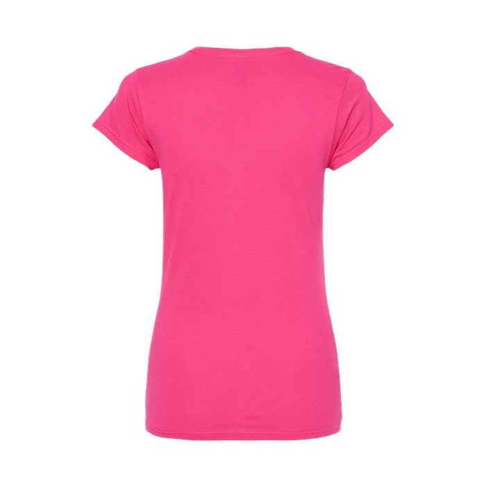 T-shirt femme ultra doux coton rose héliconia